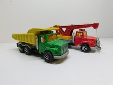Majorette 2 camions benne et
