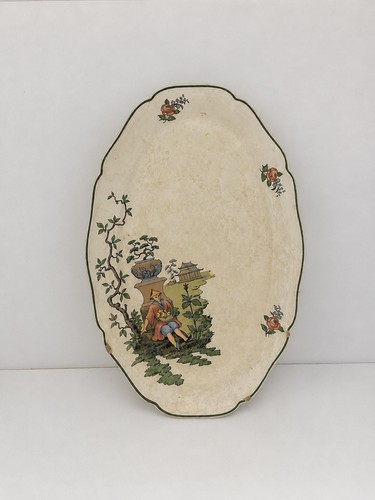 Grand plat ovale vase - plat,
