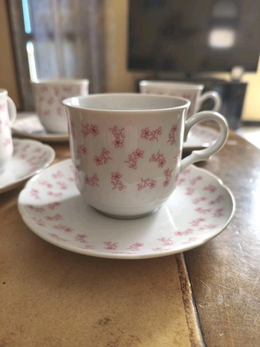 Tasses café 5 soucoupes - tasses,