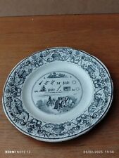 Assiette parlante en faïence