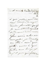 Juliette DROUET / Lettre autographe signée à Victor HUGO / Jalousie / Amour 1847