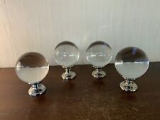 4 boules d'escalier transparente en cristal (prix pour 1)