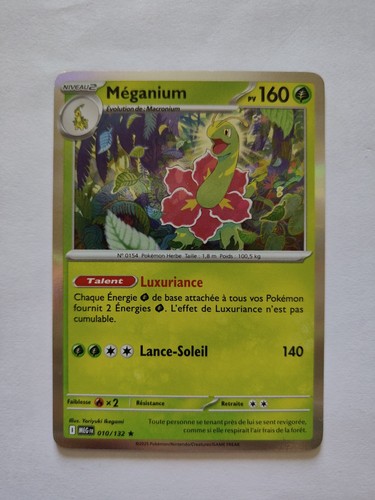 Carte pokemon méganium - carte,