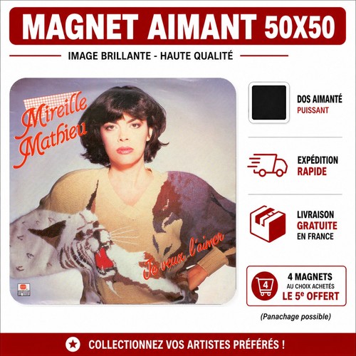 Magnet mireille mathieu - mireille,