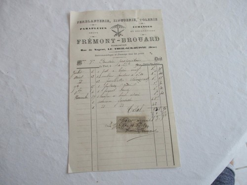 Ancienne facture papier - , à