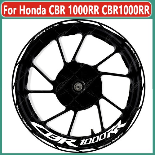 Motorcycle bike wheel decals