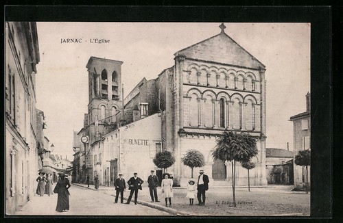 Cpa jarnac eglise - cpa, jarnac,