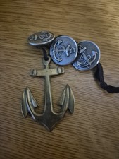 ancre marine +3 Boutons Uniforme Ancien