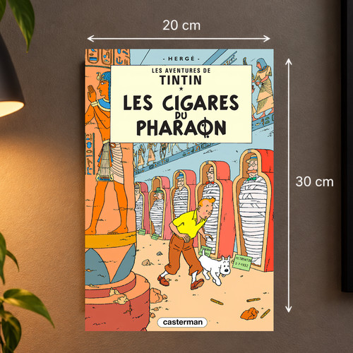 Plaque métal tintin les - métal,