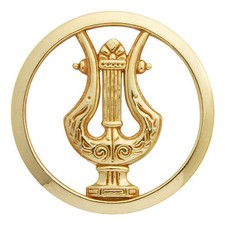 INSIGNE DE BERET DE LA MUSIQUE DORE ARMEE DE TERRE TDM TAP FANFARE L'AIR MARINE