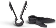 Push In Clips - Quality Plastic Cable Clips Stucco Tools - Pack of 100 - Black