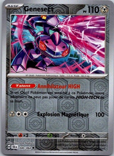 Carte pokémon genesect - carte,
