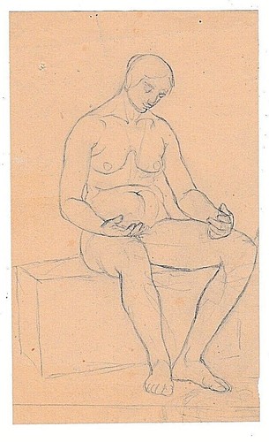 Dessin ancien xixème michel - xixème,