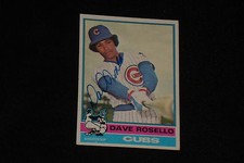 DAVE ROSELLO 1976 TOPPS SIGNED
