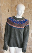 Pull gris neuf avec laine L