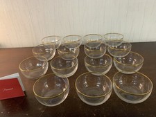 15 coupelles dorées rince