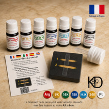 Kit testeur or réactif 9K 14K