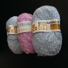 3 pelotes fil tricot coton