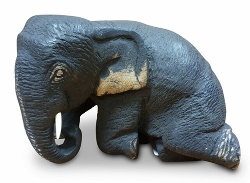 Sculpture éléphant bois - d'Éléphant,