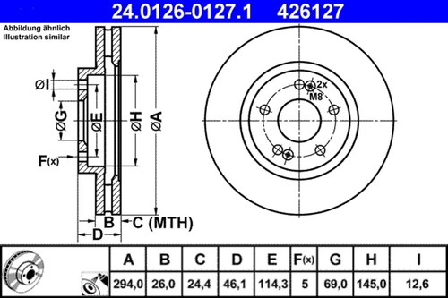 Disque frein hyundai p - hyundai,