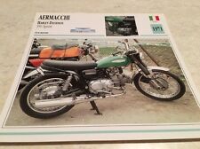 Carte moto Aermacchi Harley 350 Sprint 1971 collection Atlas Motorcycle Italie