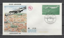 enveloppe 1er jour  avion  Dewoitine  338  a  31 Toulouse      1987