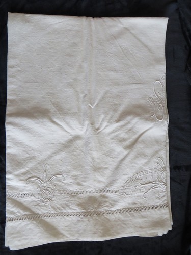 Linge ancien drap - :, coton