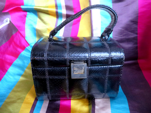 Sac main vintage - a, peau