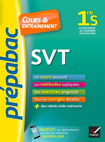 Svt 1re prépabac cours - s,