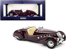 PEUGEOT 302 DARL MAT 1937 ROADSTER DARK RED NOREV 184695 1:18 DARL'MAT