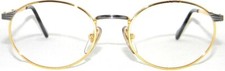 Lunettes de vue ovales Or argent métal Vintage Rétro VUARNET 049 Monture optique