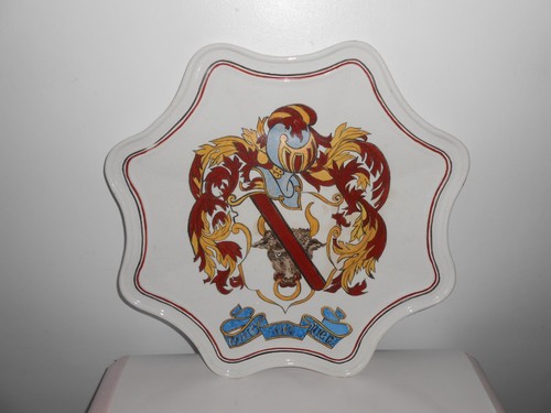 Ancien grand plat octogonal - , hb