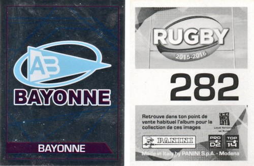 Sticker 282 bayonne - n°282,
