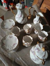 Superbe service à café ou thé en porcelaine fine ( Limoges) 23 pc vers 1900 