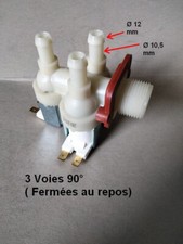 20206 Electrovanne 220/240V 3 voies 90° lave linge WHIRLPOOL INDESIT