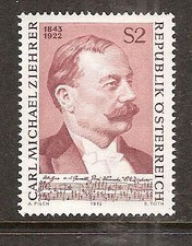 AUSTRIA # 932 MNH MUSIC COMPOSER