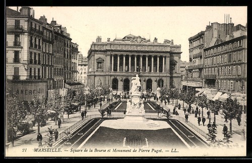 Cpa marseille square - de, la