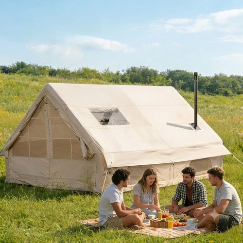Tente camping gonflable 8 - camping, 6-8