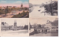 Lot 4 cartes postales ancienne