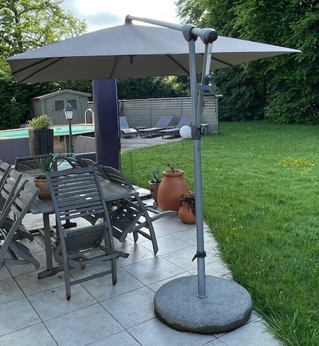 Parasol déporté glatz beige - parasol,