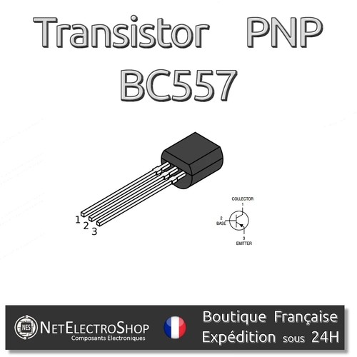 Transistor pnp bc557 - 5x,