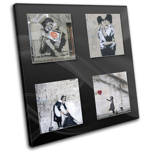 Urban industrial banksy - industrial,