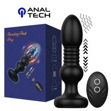 Plug Anal Vibrant Va-et-Vient Silicone Stimulateur Prostate Sextoys Homme Femme
