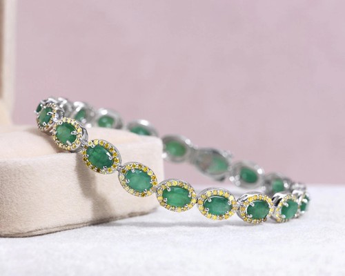 Bracelet ct émeraude - bracelet,