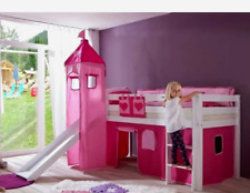 lit pour fille avec toboggan et tour