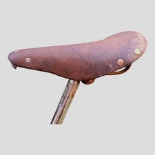 Selle Ideale TB cuir vintage vélo France ancien course randonneur Mercier Peugeo