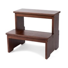 Tabouret à Deux marches en Bambou pour Adultes et Enfants, marchepied de lit ...