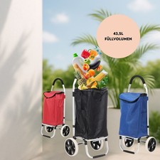 Chariot de courses pliable - grand panier - version stable - différentes...