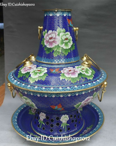 Cloisonne enamel gilt - 16",
