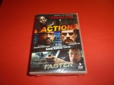 DVD,neuf,3 films,"EQUALIZER","METRO 123","FASTER",johnson,travolta,washing.,d550